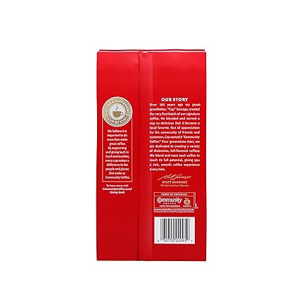 Community Coffee Coffee & Chicory Blend 160 Ounce, Medium Dark Roast Ground Coffee, 16 Ounce Bag (Pack of 10)