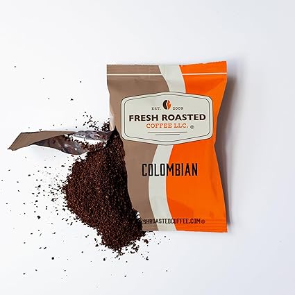 Fresh Roasted Coffee, Colombian, Kosher, Pre-Ground Fractional Packs, 2.25 Ounce, 96 Count